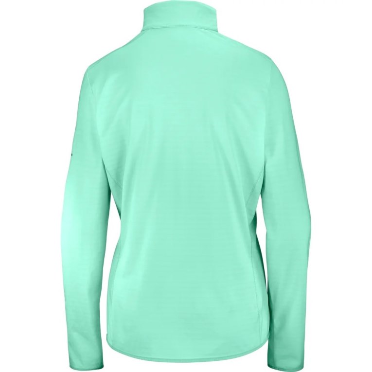 Turquoise Salomon Essential Lightwarm Full Zip Women's Jackets | PH 50467F